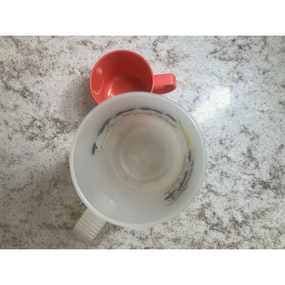Vintage Disney Mickey Mouse Plastic Cups Set‎ 2 Red & Frosted with Graphics - Picture 4 of 6